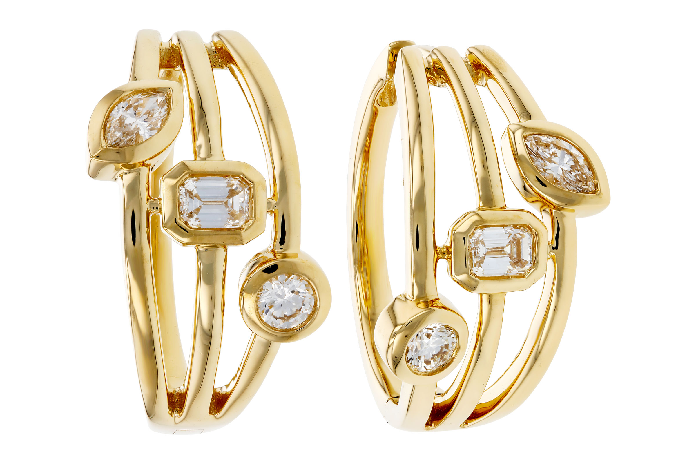 G276-01335: EARRINGS .45 TW (BR/EC/MQ)