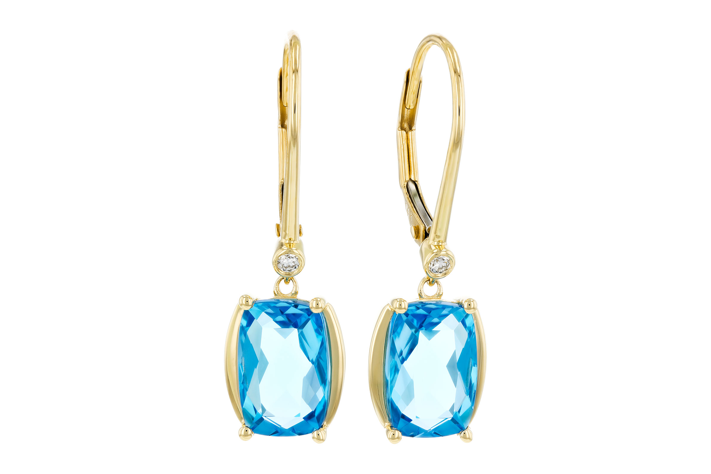 G276-02208: EARRINGS 3.82 TW BLUE TOPAZ 3.85 TGW (9x6MM BT)