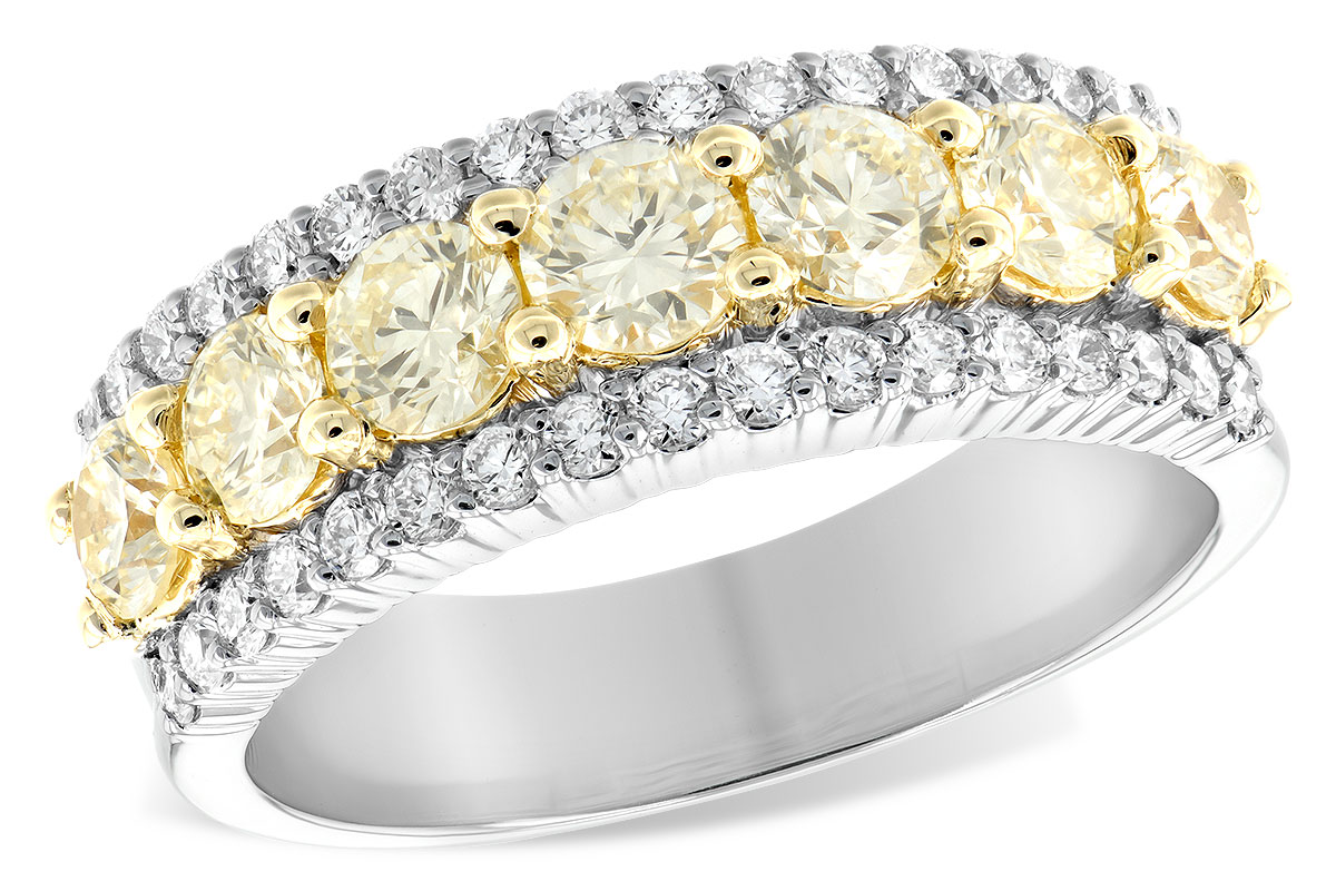 H188-75899: LDS DIA WED RG 1.20 YELLOW DIA 1.64 TW
