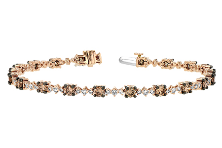 H188-78590: BRACELET 3.05 BROWN DIA 4.10 TW