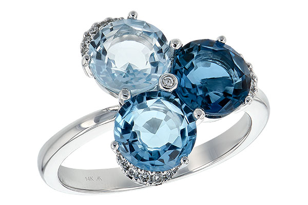 H189-64999: LDS RG 4.02 BLUE TOPAZ 4.07 TGW
