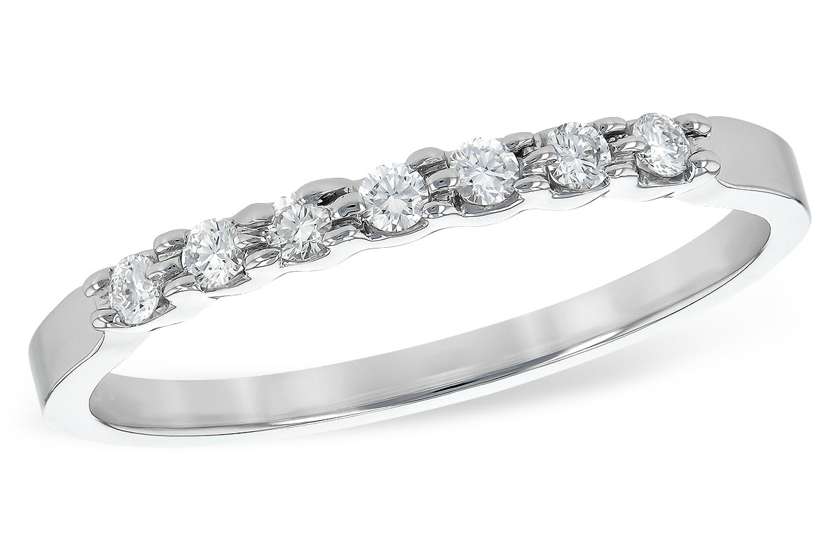 H189-69535: LDS DIA WED RG .12 TW (7 STONES)