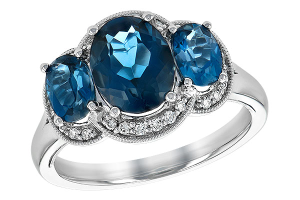 H189-70390: LDS RG 4.20 BLUE TOPAZ 4.33 TGW