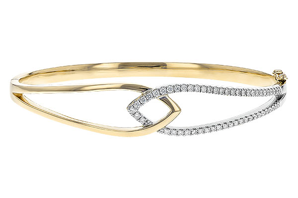 H189-71353: BANGLE BRACELET .50 TW