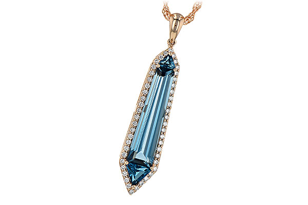H190-54972: NECK 3.47 LONDON BLUE TOPAZ 3.70 TGW