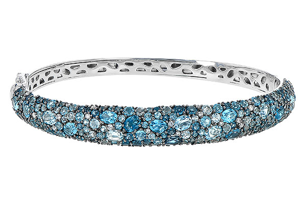 H190-57699: BANGLE 7.60 BLUE TOPAZ 7.85 TGW