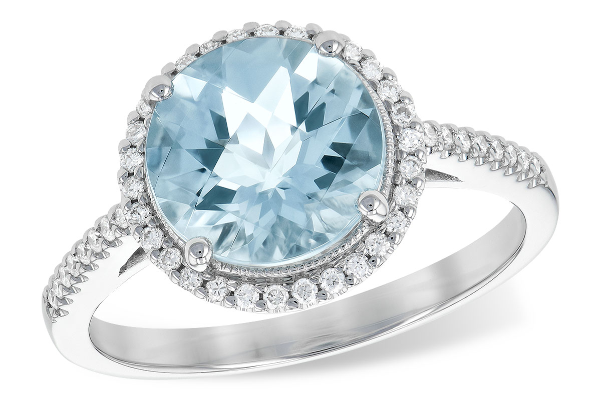H190-60399: LDS RG 2.08 AQUAMARINE 2.27 TGW