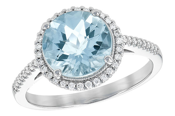 H190-60399: LDS RG 2.08 AQUAMARINE 2.27 TGW