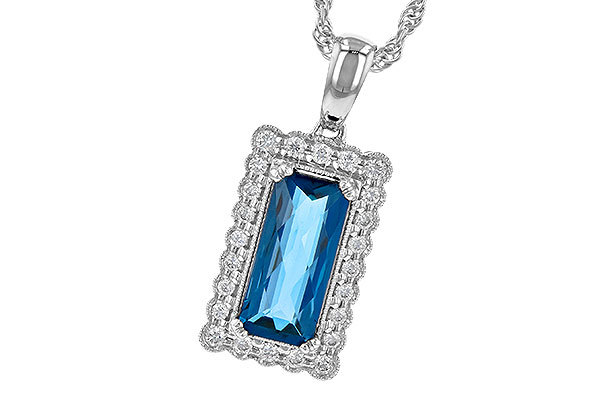 H190-62199: NECK 1.55 LONDON BLUE TOPAZ 1.70 TGW