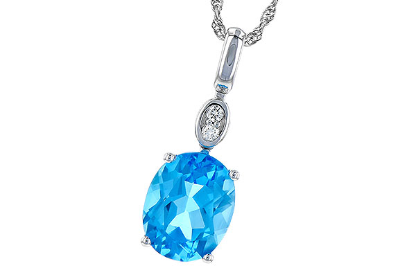 H190-62272: NECK 2.84 BLUE TOPAZ 2.87 TGW (10x8MM BT)