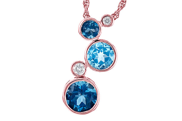 H273-34081: NECK 2.30 BLUE TOPAZ 2.40 TGW