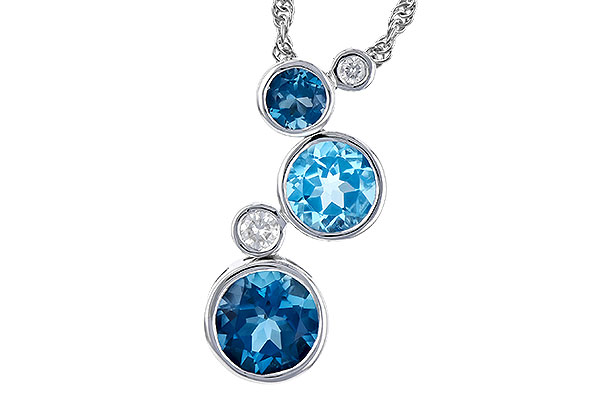 H273-34081: NECK 2.30 BLUE TOPAZ 2.40 TGW