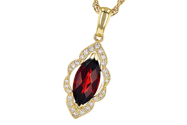 H273-34926: NECK 1.25 GARNET 1.36 TGW