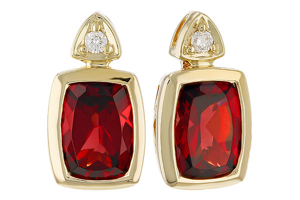 H274-22253: EARR 1.90 TW GARNET 1.94 TGW (7x5MM GAR)