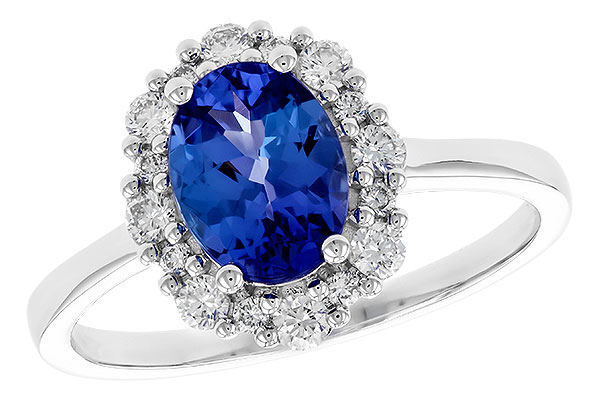 H274-23172: LDS RG 1.02 TANZANITE 1.30 TGW (8x6 OVAL)