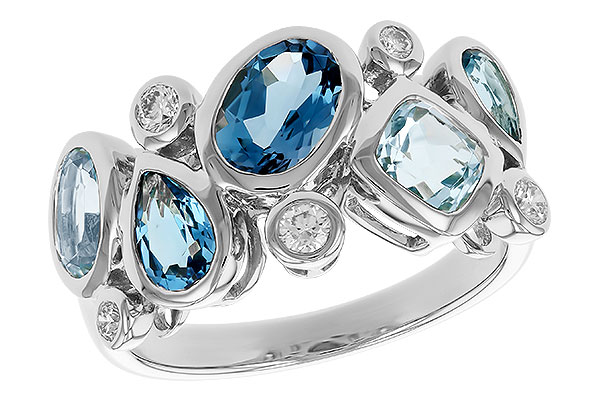 H274-24008: LDS RG 2.57 BLUE TOPAZ TW 2.75 TGW