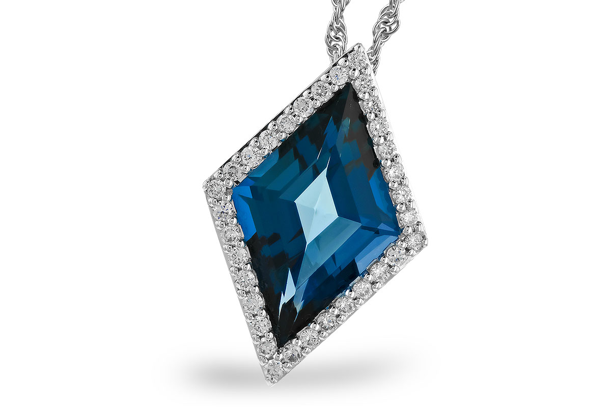 H274-24981: NECK 3.04 LONDON BLUE TOPAZ 3.20 TGW