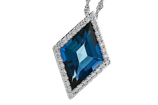 H274-24981: NECK 3.04 LONDON BLUE TOPAZ 3.20 TGW