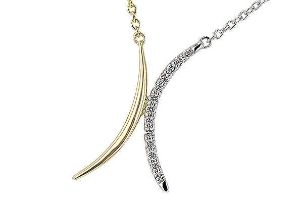 H275-09490: NECKLACE .14 TW (18")