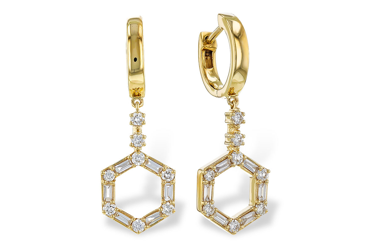 H275-10390: EARRINGS .23 BAG .60 TW