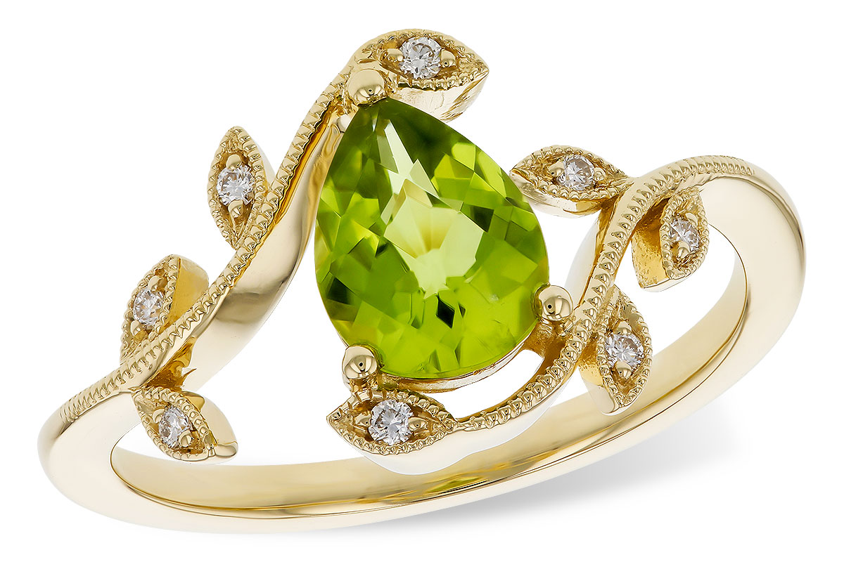 H275-11344: LDS RG 1.16 PERIDOT 1.22 TGW (8x6MM PER)