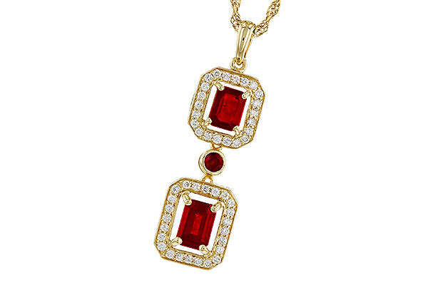 H275-13181: NECK 1.22 TW RUBY 1.43 TGW