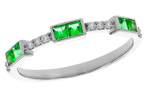 H275-14072: LDS WED RG .23 TW EMERALD .30 TGW