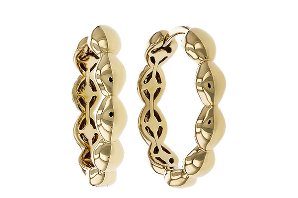 H275-14999: GOLD EARRINGS (18MM)