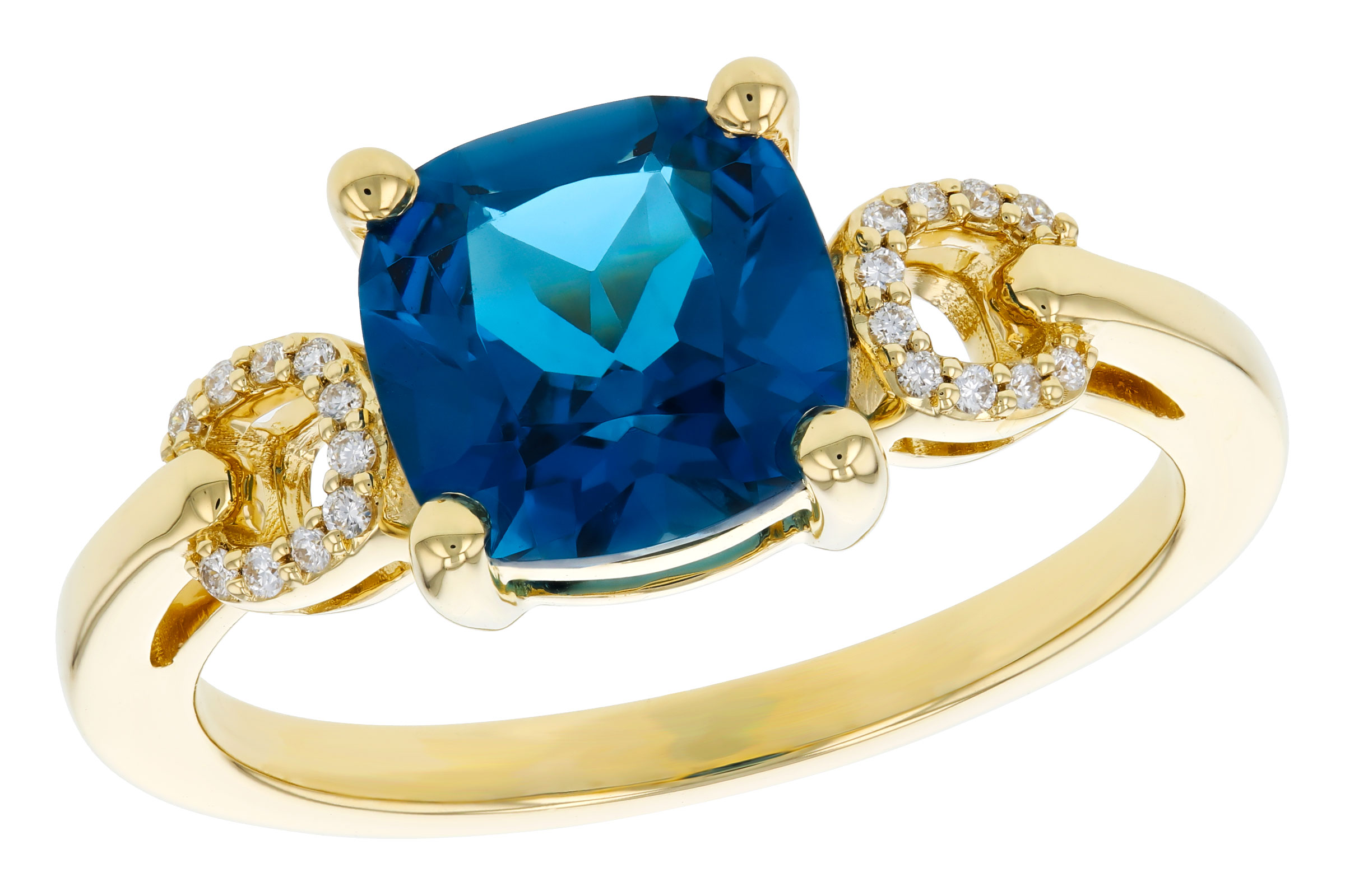 H276-02226: LDS RG 2.16 LONDON BLUE TOPAZ 2.21 TGW (8MM LBT)