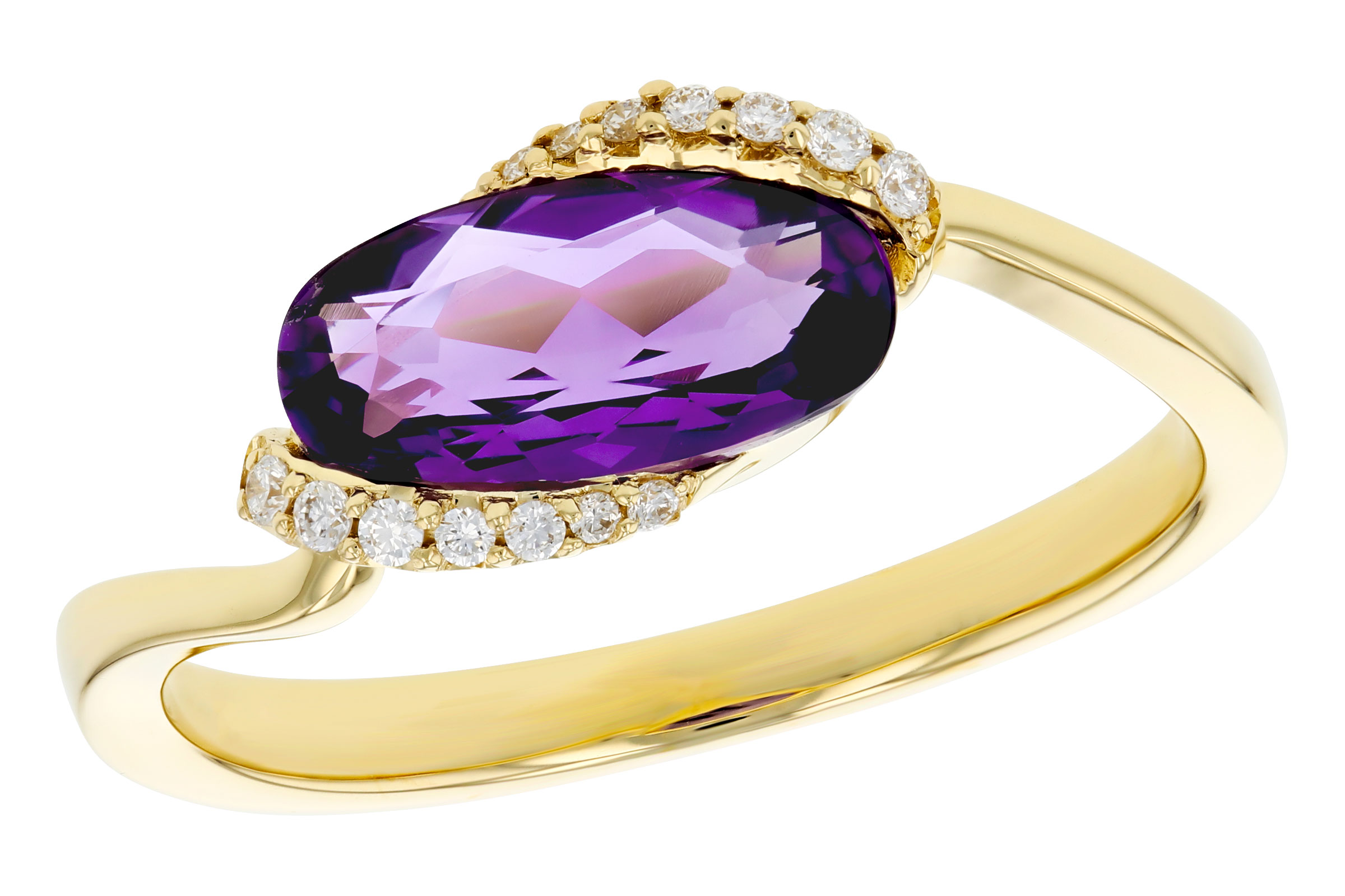 H276-02235: LDS RG 1.07 TW AMETHYST 1.13 TGW (10x5MM AMY)