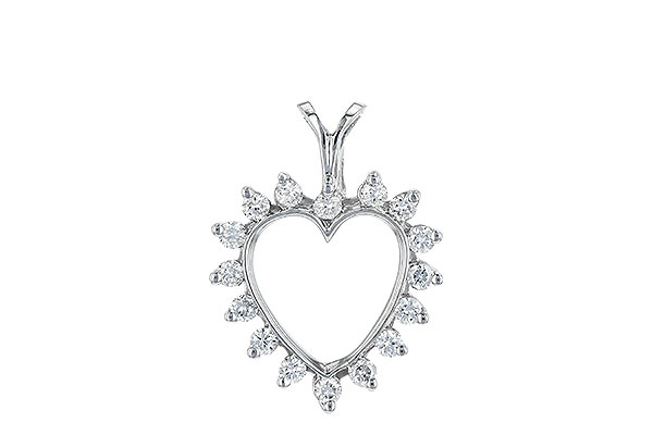 K006-94081: HEART PENDANT .23 TW