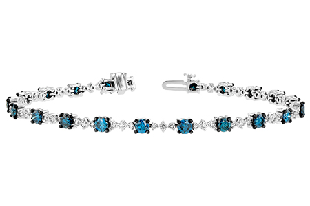 K188-78581: BRACELET 3.00 BLUE DIA 4.05 TW