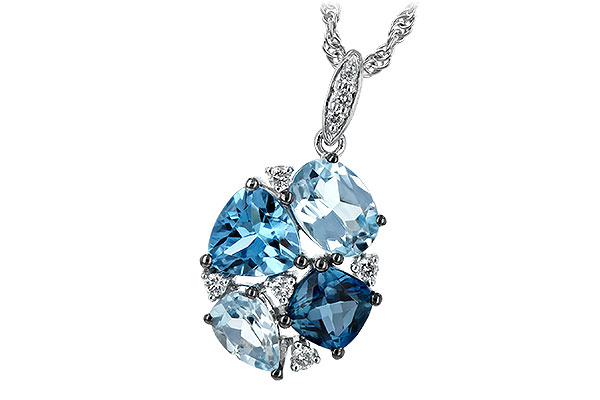 K189-64917: NECK 2.60 BLUE TOPAZ 2.70 TGW