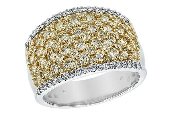 K189-65862: LDS DIA WED RG 1.82 YELLOW DIAS 2.02 TW