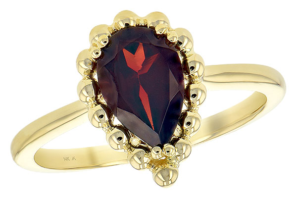 K189-67717: LDS GARNET RING 1.38 CT