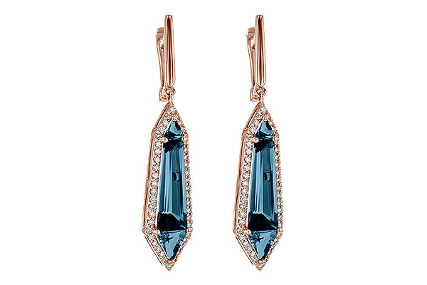 K190-57653: EARR 5.25 LONDON BLUE TOPAZ 5.67 TGW