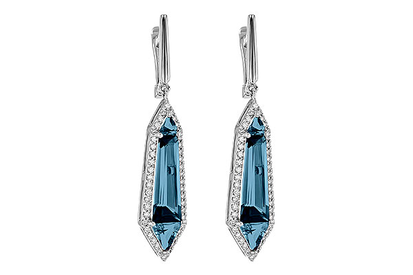 K190-57653: EARR 5.25 LONDON BLUE TOPAZ 5.67 TGW