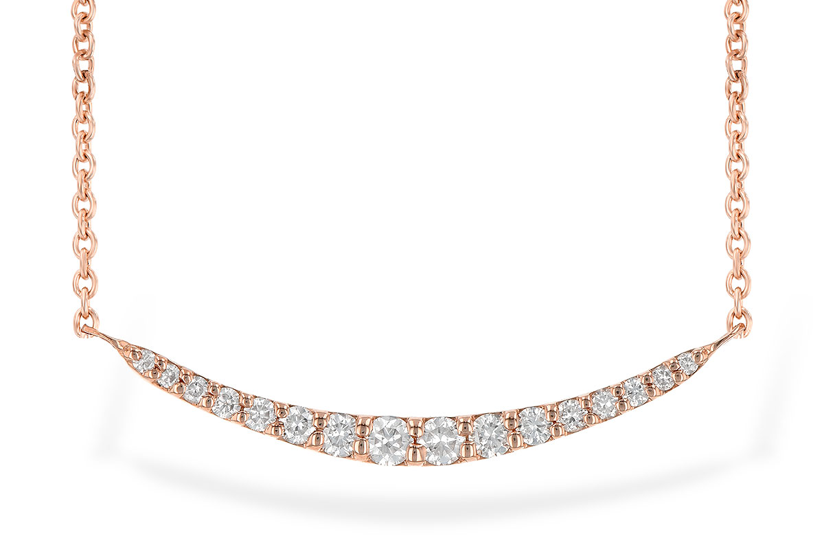 K190-59544: NECKLACE .20 TW (16 STONES)