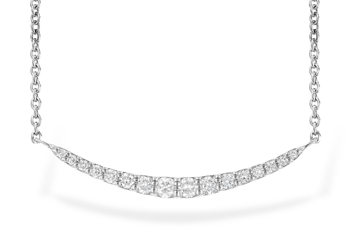 K190-59544: NECKLACE .20 TW (16 STONES)