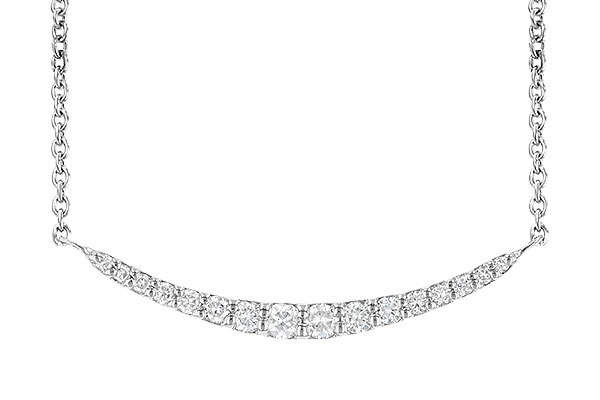 K190-59544: NECKLACE .20 TW (16 STONES)