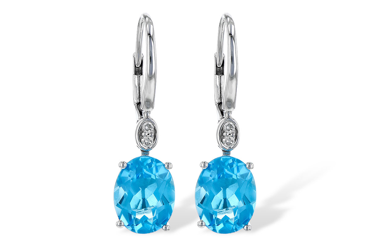 K190-63099: EARR 3.70 TW BLUE TOPAZ 3.75 TGW (9x7MM BT)