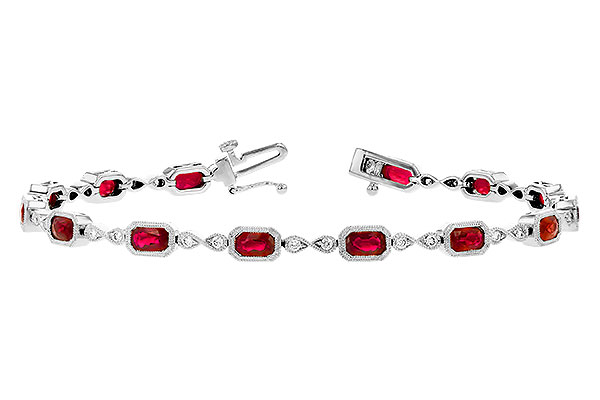 K273-30444: BRACELET 4.50 RUBY 4.82 TGW