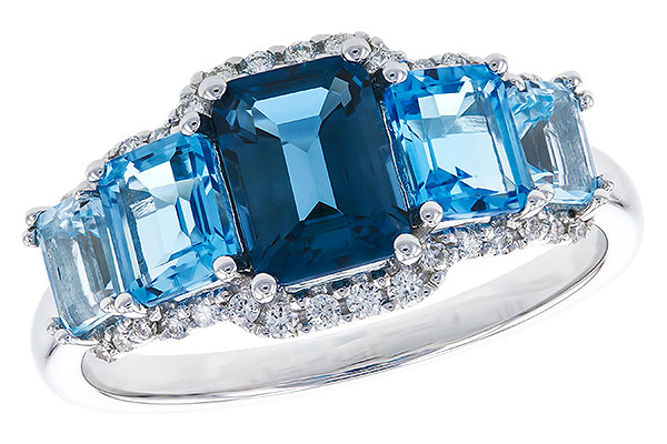 K274-21353: LDS RG 2.15 TW BLUE TOPAZ 2.30 TGW