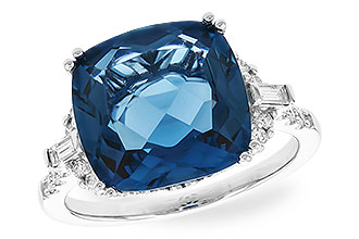 K274-22262: LDS RG 9.00 LONDON BLUE TOPAZ 9.25 TGW (12MM LBT)