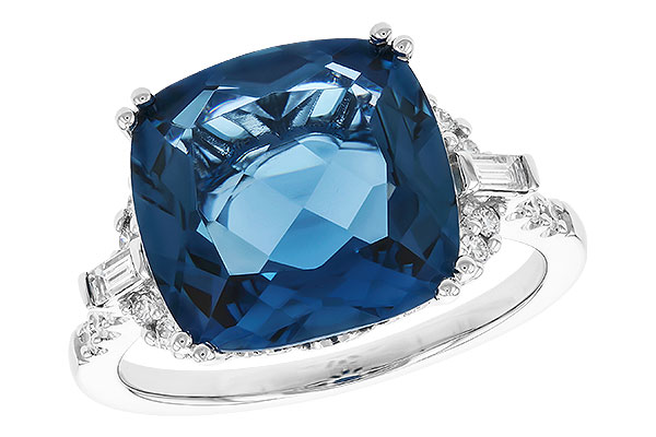 K274-22262: LDS RG 9.00 LONDON BLUE TOPAZ 9.25 TGW (12MM LBT)