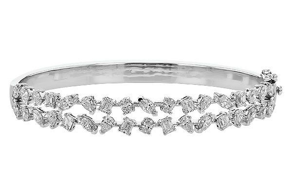 K274-25908: BANGLE 3.50 TW FANCY CUT DIAS