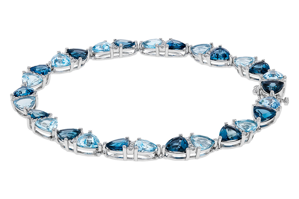 K275-11335: BRACELET 12.20 BLUE TOPAZ 12.50 TGW (7")
