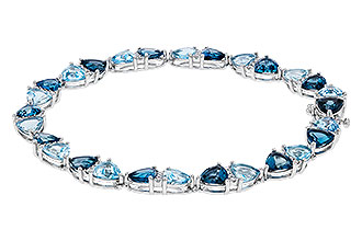 K275-11335: BRACELET 12.20 BLUE TOPAZ 12.50 TGW (7")
