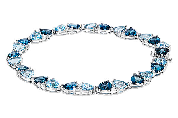 K275-11335: BRACELET 12.20 BLUE TOPAZ 12.50 TGW (7")