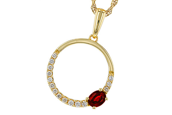 K275-12199: NECKLACE .26 RUBY .41 TGW